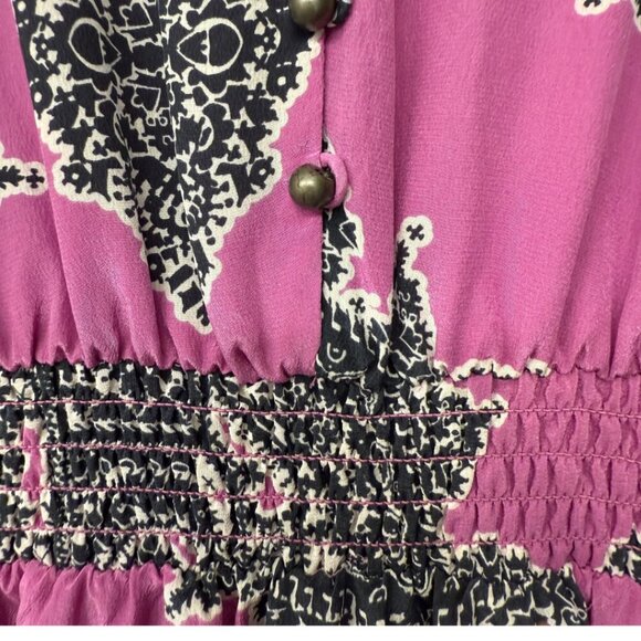 Maeve Anthropologie Purple Boho Medallion Print Sleeveless Midi Dress – Size XS - Picture 3 of 5